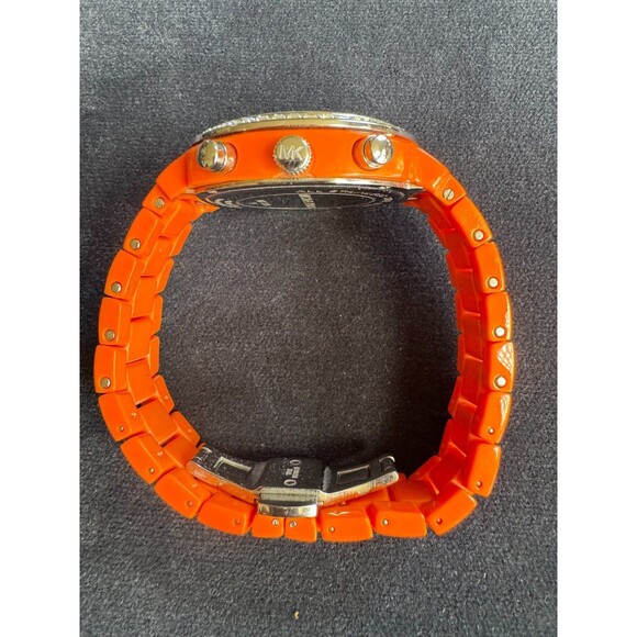 Michael Kors Chunky Orange Watch MK-5119 Crystal Bezel Chronograph Quartz main image 11